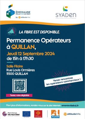 permanence opérateurs Quillan